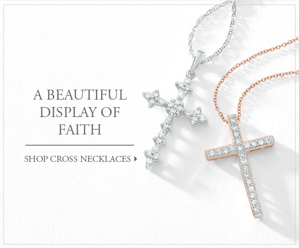 A Beautiful Display of Faith. Shop Cross Necklaces>